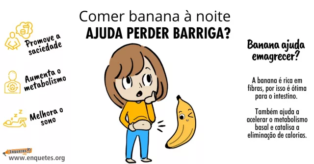 Comer banana à noite ajuda perder barriga? | Enquetes